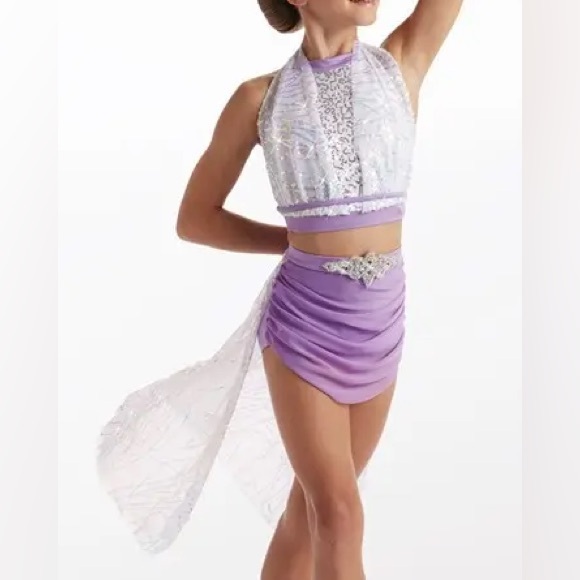 WEISSMAN Dance Costume lavender 2 piece sequin I Try
14715 MA Medium adult - Picture 1 of 13